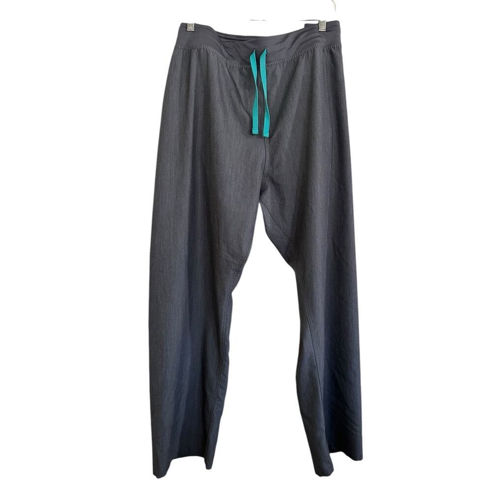 Figs Womens Technical Collection Scrub Pants Size XXL Gray Pockets Tie Waist